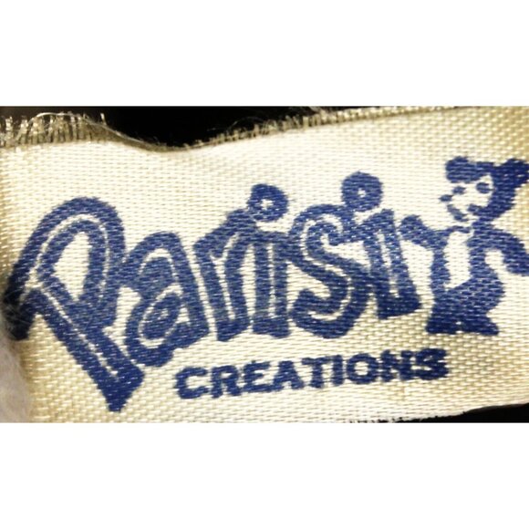 Vtg Rare Parisi Creations 24" Plush Snowman Christmas Holiday Decor Black Hat - Picture 11 of 12